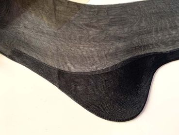 Schwarze Vintage Nahtnylonstrümpfe Walking Sheer US 11 Medium