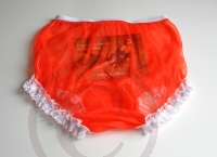 Retro Style Pin Up Nylon Höschen Orange