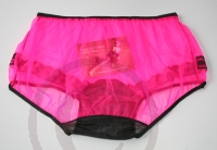 Pin-Up Style Sassy Sheer Pink Nylon Panty 3XL