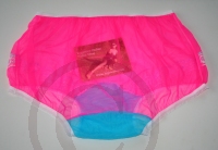 Pin-Up Style Sassy Sheer Hot Pink Nylon Panty