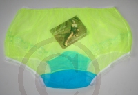 Pin-Up Style Sassy Sheer Yellow Nylon Panty