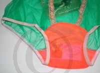 Retro Rockabilly Style Green Nylon