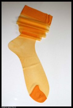 Alberts alte glänzende US Nylons Orange