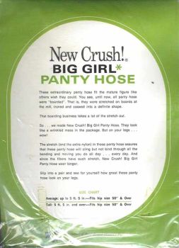 Big Girl US Vintage Nylonstrumpfhose aus den 80er