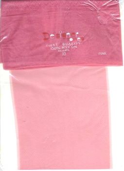 Designer Tones US Nylon Stockings Pink Size 10