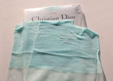 Dior Blaue US Nylons Sandalfoot Gr. 11 XL