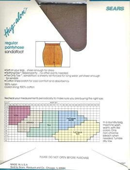 Hug-Alon alte US Nylonstrumpfhose Sandal