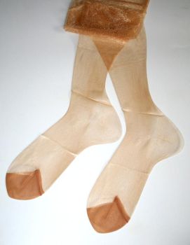 Kayser Vintage Gold Glänzende US Nylons 9,5 Tall