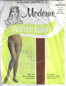 Moderne Cantrece US Vintage Nylonstrumpfhose aus den 70er