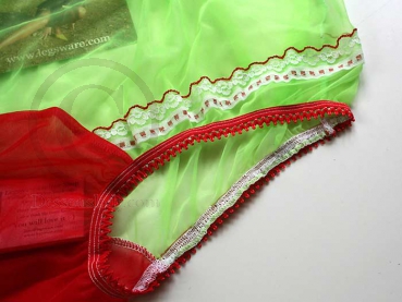 Sexy Neon Grün PIN UP Nylon Höschen