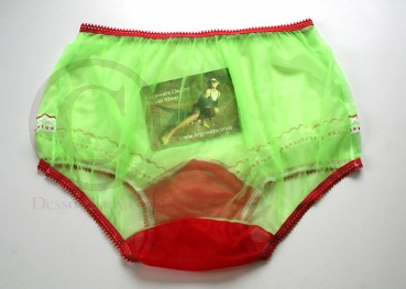 Sexy Neon Grün PIN UP Nylon Höschen