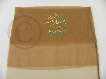 Sharnay Vintage Nahtnylonstrümpfe Design Outline Diamond Ferse US 10 XL