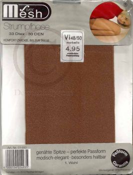 Silver Mesh Vintage Strumpfhose Nylons 48-50 XL