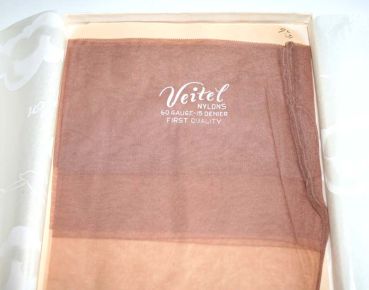 Veitel 155 FF US Naht Nylonstrümpfe Gr. 9,5 M
