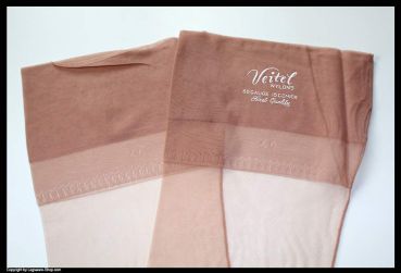 Veitel US Nahtnylonstrümpfe Braun Gr 9