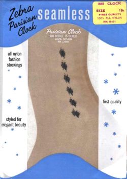 Zebra Parisian echte alte Nylons mit Design