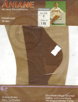 Aniane Vintage Old Nylon Stockings Sz 9 XL