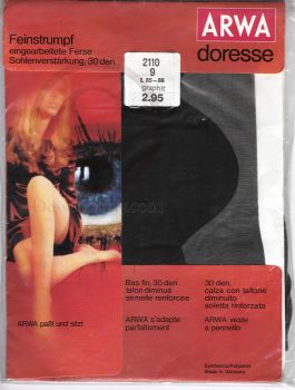 ARWA Doresse Alte klassische Feinstrümpfe Nylons 9 XXL