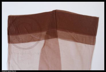 Braune Vintage Barefoot US Nylonstrümpfe Gr. 11