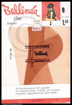 Bellinda Chic retro Seamless Nylons Sz 9 Long
