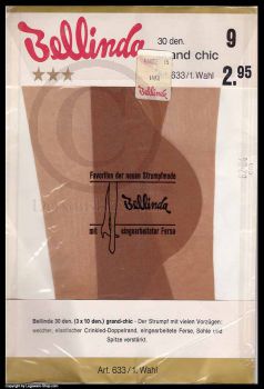 Bellinda Grand Chic Seamless Stockings Nylons 9 XL
