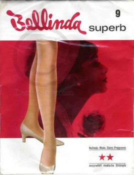 Bellinda Superb Seamless Stockings Sz 9 XXL