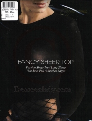 Sexy Transparentes Braunes Nylon Top 244