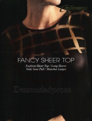 Sexy Transparentes Nylon Langarm Top 245