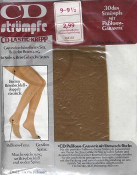 CD Strapsstrümpfe 30 Den Größe 9-9,5