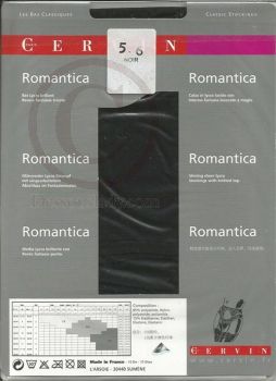 Cervin Romantica Nylonstrümpfe Nylons Schwarz XXL-XXXL