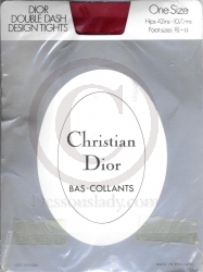 Dior Doppel Streifendesign US Strumpfhose Rot