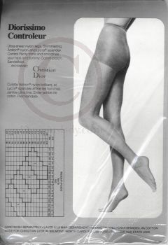 Christian DIOR 4533 blue PANTYHOSE Sandalfoot