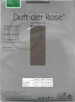 Duft der Rose Straps Feinstrümpfe Graphit 10,5-11