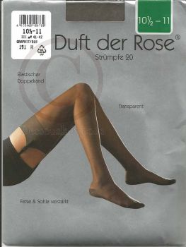 Duft der Rose Straps Feinstrümpfe Graphit 10,5-11
