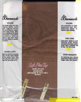 Duramode braune Vintage US Nylonstrümpfe RHT Nylons