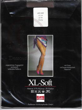 Esda XL-SOFT braune alte Feinstrumpfhose Nylons 42-44