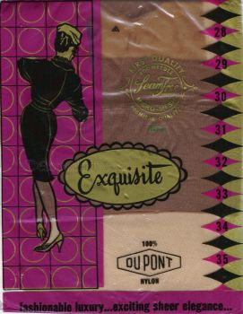 Exquisite alte Nahtlose US-Nylonstrümpfe Gr. 10,5