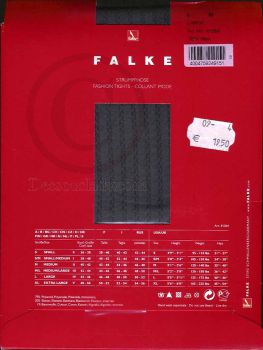 Falke Graue Raschellinien Streifen Strumpfhose Tights