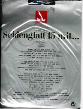 Falke Nylon Tights Satin Sheer 15 Den Size Small