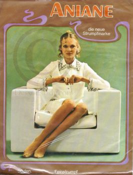 Aniane Vintage Old Nylon Stockings Sz 9 XL