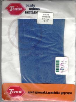 Tima elegante Vintage Strumpfhose 9,5-10 blau