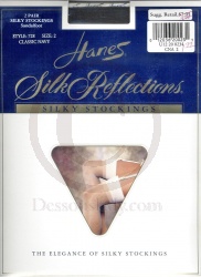 2 Pair Hanes Silk Reflections Stockings Navy