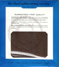 Holeproof echte alte US Nylons Gr. 10,5 L