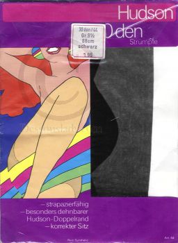Hudson Schwarze Strümpfe Gr. 9,5 XXL