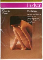 Hudson Schwarze Feinkrepp Strümpfe Gr. 8,5-9