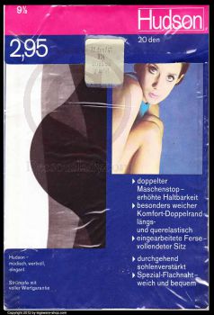 Hudson alte Feinstrümpfe hauchzart Nylons 9,5 Lang