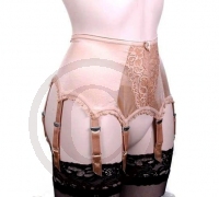 Bronze Strumpfgürtel Retro Style 8 Halter