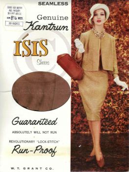 Isis Retro 60er US-Nylonstrümpfe Größe 8,5 von www.legsware.com
