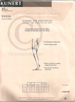 Kunert Sonja Straps Feinstrümpfe 10,5-11