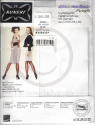 Kunert Ziernaht Strumpfhose Weiss Gr. 36-38